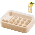 Plateaux pour cong�lateur, bac � gla�ons en silicone � 15 compartiments, conception anti - d�bordement ...