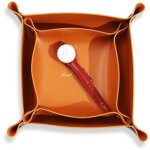 Plateau en cuir de diff�rentes tailles, vide poche en cuir, plateau rectangulaire classique en cuir, ...