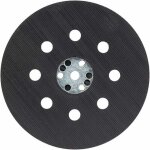 Plateau de pon�age mi - dur (pour peinture, mastic, 8 trous, � 125 mm, accessoires ponceuses excentriques) ...