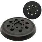 Plateau ponceuse pour bosch pex 300 / 400 ae, plateau de poncage 125mm, 8 trous avec hook et loop, compatible ...