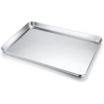 Plateau rectangulaire en acier inoxydable 304 pour cuisson pain et riz 40 x 60 cm