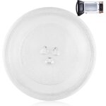 Plateau tournant pour micro - ondes de 24, 5 cm, plateau tournant en verre en forme de y, adapt� aux ...