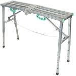 Plateforme de travail pliante r�glable de 60 � 90 cm �chafaudage en aluminium renforc� �chelle � marches ...