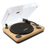 Mooov - platine vinyle bluetooth effet bois 33 / 45 / 78 tours avec hp intégrés - beige Mooov - platine vinyle bluetooth effet bois 33 / 45 / 78 tours avec hp intégrés - beige