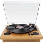 Platine vinyle - cactose - vinylec - bluetooth 5. 4 - 3 vitesses - 2 haut - parleurs int�gr�s