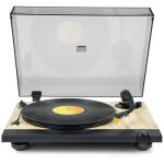 Platine vinyle thomson tt702 - cellule audio?technica at91 bois / noir 33 / 45 tours