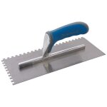 Platoir pour adhsif  poigne caoutchoute 280 x 120 mm - dents 6 mm