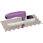 Platoir a colle inox 270 x 130 denture demi - lune r10 mm sidamo - 11255017