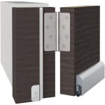 Plinthes l - 15 fs pose en applique pour porte en bois et m�tal - longueur 930 mm finition argent - athmer ...