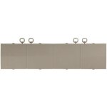 Plinthe � c�bles grise �paisseur 12 mm plinthe � dimensions 30 x 7, 5 cm plinthe en plastique clipsage ...