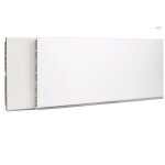 Plinthe de caisson en pvc - hauteur 100 mm - longueur 3, 85 m - finition alu - synercia