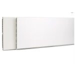 Plinthe de caisson en pvc - hauteur 150 mm - longueur 3, 85 m - finition alu - synercia