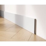 Plinthe fc en acier inoxydable 100 mm x 2700 mm - blanc mat