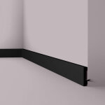 Nmc ? plinthe pvc noire 200 cm ? polystyr�ne extrud� hdps ? hauteur 5. 8 cm ? largeur 1. 3 cm ? r�sistante ...
