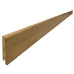 Plinthe plaquee chene naturel huilee aspect bois brut 15x80x2400 assortie aux ref st clair / st malo