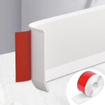 Plinthe souple autocollante - pvc - 3 m - blanc - largeur 10 cm - int�rieur