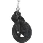 Pneu universel en pu pour fauteuil roulant de 6 pouces, moyeu en pvc, roulement robuste en acier, roulette ...