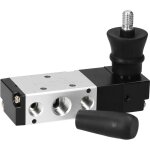 Pneumatique 1 / 4 ''pt 5 voies 3 positions air levier manuel vanne pneumatique vanne manuelle vannes ...