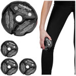 Poches de gel genoux, lot de 4, compresses effet chaud ou froid, rutilisables, encoche pour la mobilit, ...