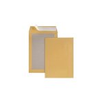 Pochette dos carton kraft brun 120 g gpv 229 x 324 sans fenêtre - boîte de 100 Pochette dos carton kraft brun 120 g gpv 229 x 324 sans fenêtre - boîte de 100