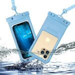 Pochette tanche smartphone lot de 2 ipx8 sac tanche 7, 2 pouces pochette telephone etanche pour iphone ...
