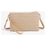 Pochette d't en paille pour femme