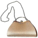Pochette de soirée en diamant pour femme, sac à main plissé de mariage, sac à main en or avec chaîne, ... Pochette de soirée en diamant pour femme, sac à main plissé de mariage, sac à main en or avec chaîne, ...