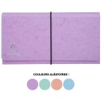 Pochette trieur - petit trieur - 26x13 cm - 6 compartiments - couleurs pastel