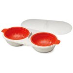 Pocheuse � ?ufs - non sp�cifi� - double - silicone - 2 cavit�s - micro - ondes