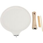Po�le � cr�pes antiadh�sive multifonctionnelle int�gr�e, po�le � cr�pes, cuisini�re de cuisine beige ...