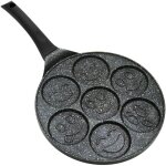 Po�le � cr�pes universelle � induction et gaz, 7 faces, antiadh�sive, 26, 5 cm