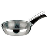 Po�le � frire en acier inoxydable avec casserole - 24 cm