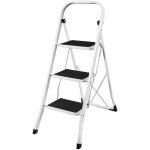 Poids léger Échelle pliante à 3 marches escabeau pliable portable compact Échelle tapis antidérapant ... Poids léger Échelle pliante à 3 marches escabeau pliable portable compact Échelle tapis antidérapant ...
