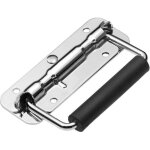 Promotion, poignes de caisse pliantes en acier inoxydable 110 x 41mm, argent, 2pcs aafgvc