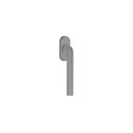 Poign�e de fen�tre aluminium anodis� inox mat velout� plaque ovale