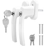 Poign�e de fenetre � cl� en aluminium, poignee de fen�tre verrouillable pour s�curit� enfant, poign�e ...