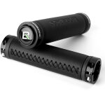 Poign�es de guidon en cuir confortables - noires