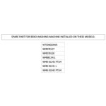 Poignee hublot ouvrable porte machine a laver (original beko), couleur blanche, code : 2821580100.