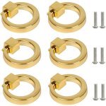 Poignee de meuble 6 pices poignes de tirage poignee meuble dore anneaux de tiroir poigne boutons ...