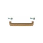 Cyclingcolors - poigne de meuble en bois chne laqu entraxe 128mm longueur 140mm hauteur 21mm avec ...
