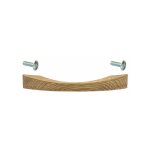 Cyclingcolors - poigne de meuble en bois chne laqu entraxe 128mm longueur 175mm hauteur 27mm avec ...