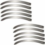 Poign�e de meuble de cuisine lot de 10 - chrome - poign�e de porte en nickel bross� poign�e de cuisine ...