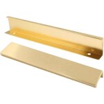 Poign�e de meuble de cuisine, poign�e dor�e encastr�e, poign�e de porte cach�e en alliage d'aluminium, ...