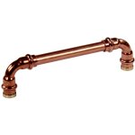 Poignée de meuble cuivre 'vintage - rétro' - entraxe 160 mm - Ø12 mm arcanaute Poignée de meuble cuivre 'vintage - rétro' - entraxe 160 mm - Ø12 mm arcanaute
