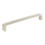 Poign�e de meuble stri�e - d�cor : inox bross� satin� metakor