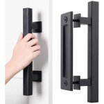 Poign�e de porte coulissante, poign�e porte grange, poign�e de traction de porte, tirez la poign�e pour ...