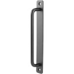 Poigne de porte coulissante mince poigne de porte de grange noire poigne en alliage d'aluminium lisse ...