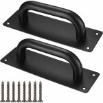 Memkey - poign�es de porte coulissante, poign�es traction de porte armoire acier inox avec plaques pour ...