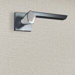 Poign�e de porte design finition aspect noir et chrome brillant melissa - katchmee