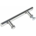 Poign�e de porte de douche en abs chrom� de 145 mm (14, 5 cm), trou � trou?poign�e de porte de salle ...